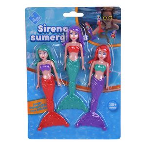 Juego Para Pileta Sirenas X 3 Muñecas, Busca Y Encuentra
