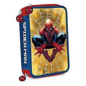 Cartuchera Canopla Spiderman Hombre Araña 3 Pisos Escolar
