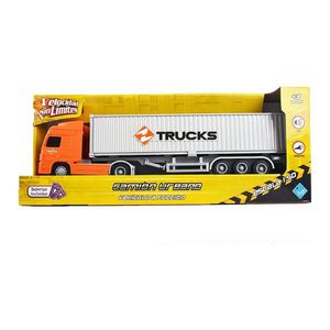 Camión Contenedor A Fricción Con Luz Y Sonido Duende Azul