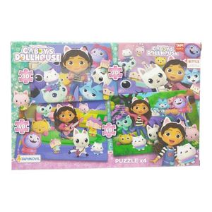 Rompecabeza Puzzle La Casa De Gabby X 4 Tapimovil. Ugd01016