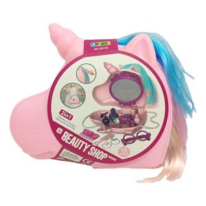 Valija Cartera Unicornio Con Accesorios Color Rosa