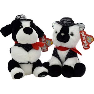 Peluches Gato Y Perro Tangueros 22 Cm Con Sonido Phiphi Toys