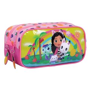 Gabby Dollhouse Cartuchera Doble Cierre Rainbow