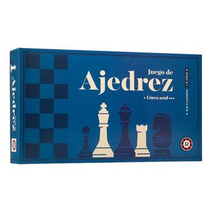 Juego De Mesa Ajedrez Linea Azul