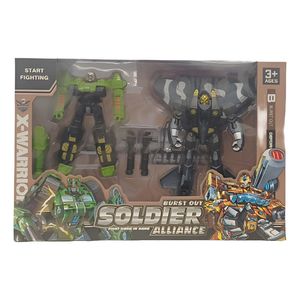 Robots Transformables X 2 Con Accesorios