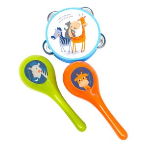 Set De Instrumentos Musicales Panderetas Y Maracas