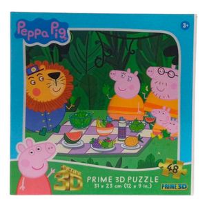 Puzzle Rompecabezas 3d Peppa Pig De Picnic 48 Pzs