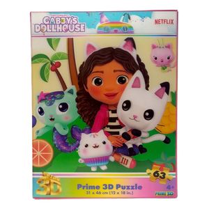 Puzzle Rompecabezas 3d Gabby Y Sus Amigos 63 Piezas