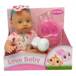 Bebe Bebote 30 Cm Con Mamadera Y Platito Love Baby