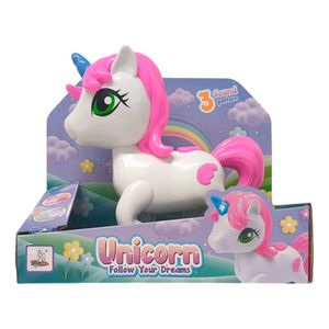 Juego Unicornio Interactivo Graba Voces Con Luz Y Sonido
