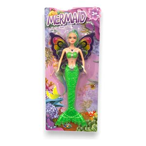 Muñeca Sirena Con Alas 35 Cm