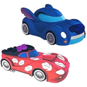 Vehículo De Juguete Lilo Y Stich A Fricción 13cm - Toymaker