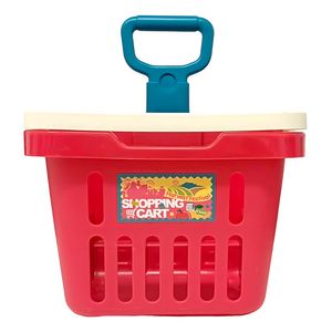 Juego Carro De Supermercado Más Accesorios Color Rojo