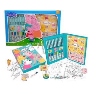 Valija De Arte Peppa Pig Con Cofre Y Accesorios Tapimovil