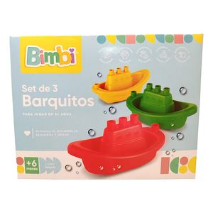 Set De 3 Barquitos Para El Agua - Bimbi