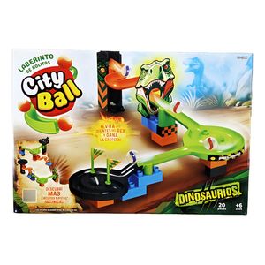 Laberinto De Bolitas Y Bloques City Ball 20 Pzs Dinos T-rex