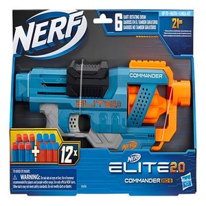 Nerf Pistola Lanzadora Elite 2.0 Comander Rd-6 Hasbro E9486