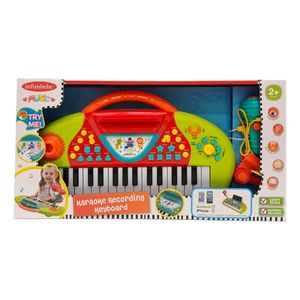 Órgano Musical Piano Electrónico Con Karaoke Color Multicolor