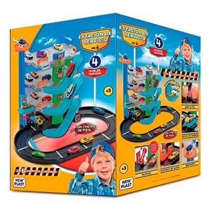 Estación De Servicio 4 Niveles Con Pista New Plast