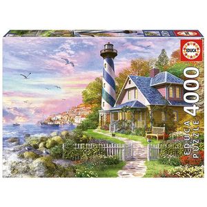 Rompecabeza Puzzle Educa X 4000 Piezas Faro Rock Bay 17677