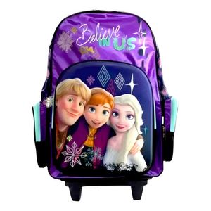 Mochila Frozen 18 Pulgadas Con Carrito 3d