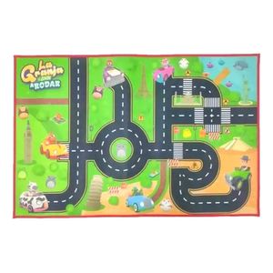 Pista Alfombra A Rodar Con Auto La Granja De Zenón Color Bartolito