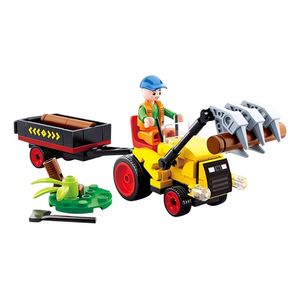 Bloques de Construcción Remolque de Troncos Sluban – 110 Piezas