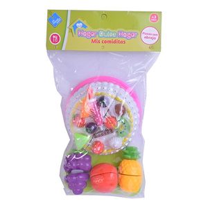 Juego De Comida Con Abrojo Torta Y Frutas El Duende Azul7474 Multicolor