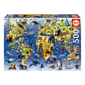 Rompecabezas Especies En Peligro De Extinción 500 Pzs Educa