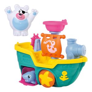 Barco De Aventura Pirata Para Bañera Con Accesorios Multicolor
