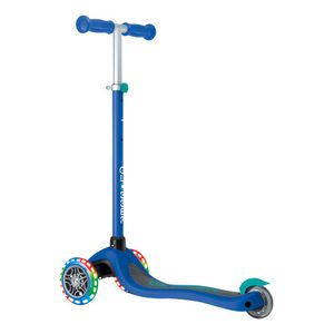 Monopatín Plegable Azul Con Luces Primo Ligths Globber