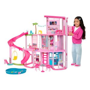 Casa De Muñecas Barbie Dreamhouse 75 Piezas + Tobogan  Matte Rosa