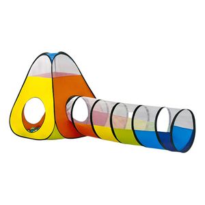 Carpa Infantil Con Tunel Y Pelotero Trinangular 2en1 Iplay