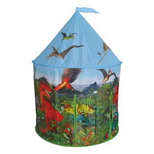 Carpa Infantil Castillo De Dinosaurios Iplay Azul Claro