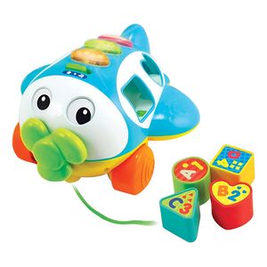 Avion Didactico De Arrastre Con Luz Y Sonido Winfun