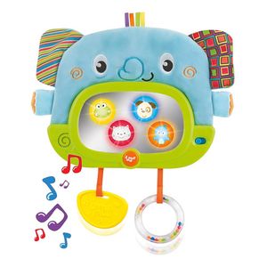 Sonajero De Elefante Con Espejo Y Sonido Winfun - Multicolor - Elefante