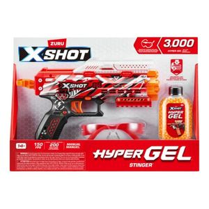 Pistola X-shot Hyper Gel Stinger 3000 Bolitas Hidrogel Rojo