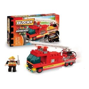 Bloques Blocky Bomberos 1 X 85 Piezas  Para Construir Dimare