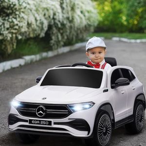 Camioneta Infantil Tipo Mercedes Benz Eqa 250 A Bateria 12v Blanco