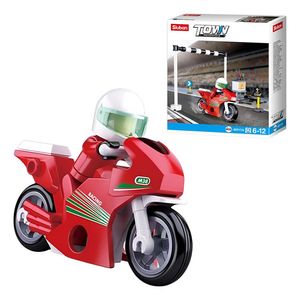 Bloques De Construcción Moto De Carrera Sluban