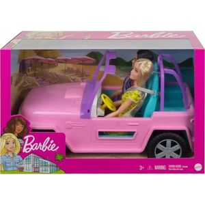 Vehículo Barbie Jeep Con Muñeca Y Amiga