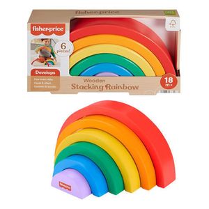 Arcoíris De Madera Apilable 6 Piezas Fisher Price