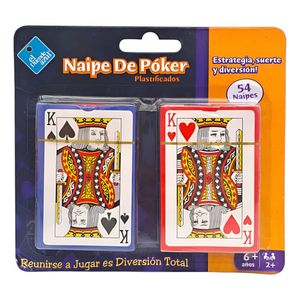 Set 2 Naipes De Póker Plastificados - Azul